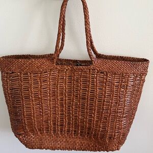 DRAGON DIFFUSION - woven-wicker design tote bag